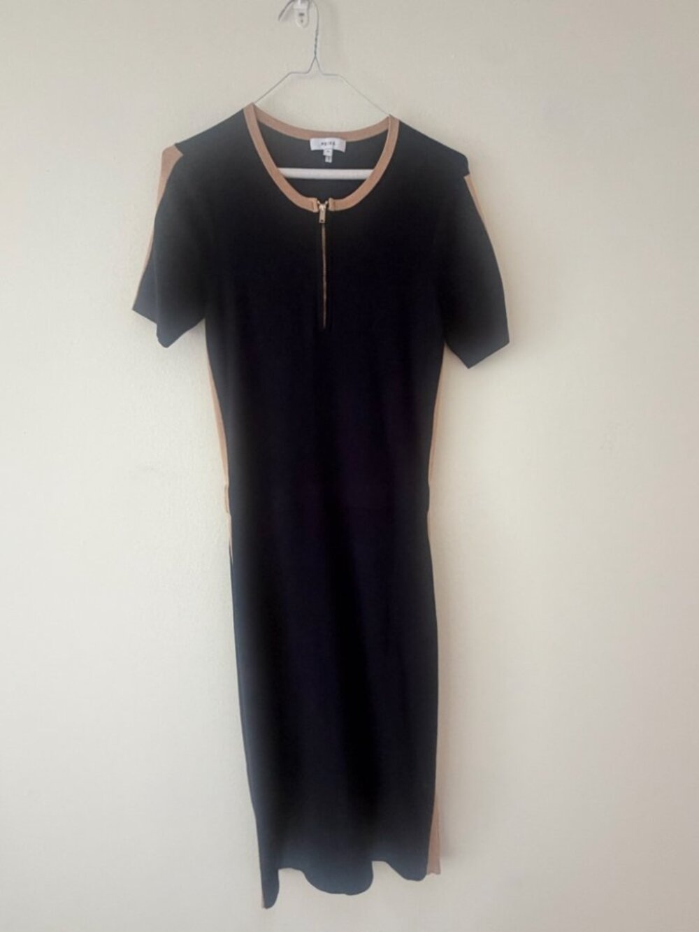 REISS London Rosie Colorblock Zip Knit Dress - Size S - Picture 3 of 6